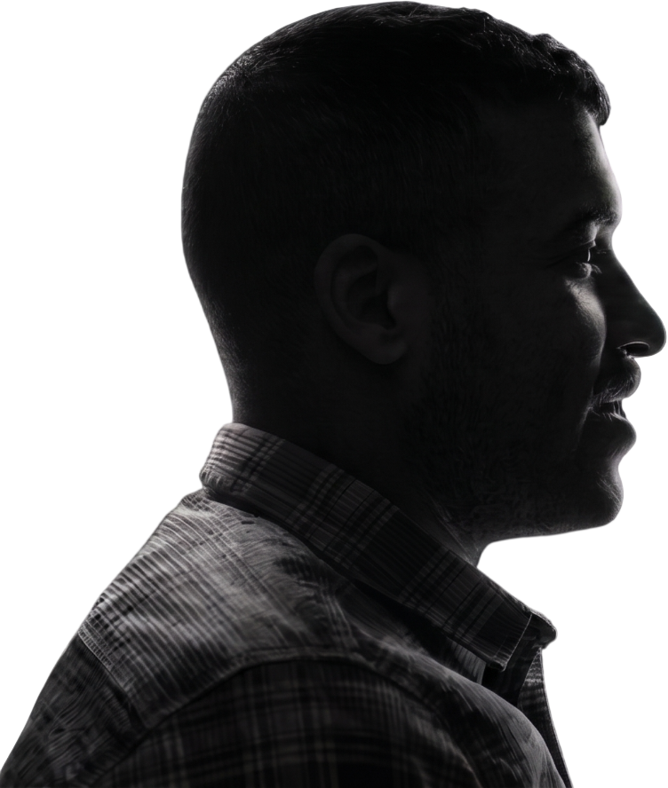 Human in profile